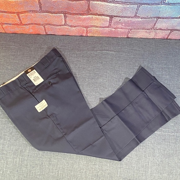 Dickies 874 Original Work Pants 36x34 Navy Blue Flat Front Straight Leg NWT - Picture 5 of 7